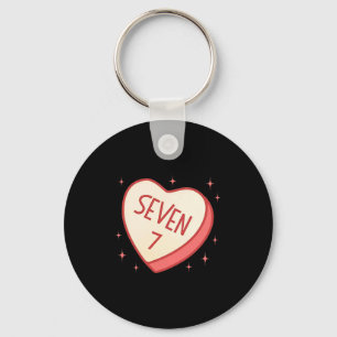 67 Meme Valentines Day Candy Heart Six Seven Match Keychain