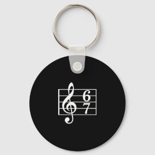 67 Music Meme Slang Musician Kids Funny Music Teac Keychain