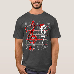 67 Music Meme Slang Musician Santa Musiceacher Chr T-Shirt