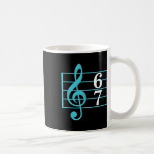 67 Music Meme Slang Six Seven Music Teacher Funny  Coffee Mug