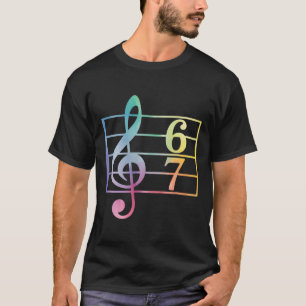 67 Music Meme Slang Six Seven Music Teacher Funny T-Shirt