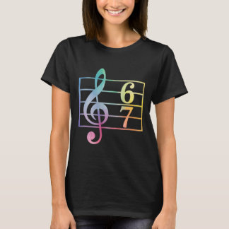 67 Music Meme Slang Six Seven Music Teacher Funny T-Shirt
