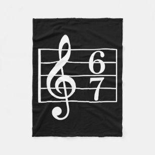 67 Music Meme Slang Six Seven Music Teacher School Fleece Blanket