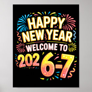 67 New Year's Eve - Happy New Year 2026-7 Funny 67 Poster