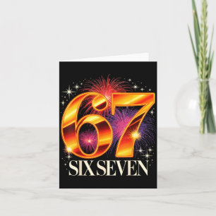 67 New Years Eve Party Pajama Shirt 6 7 Meme 67 20 Card