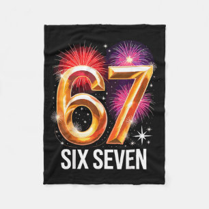 67 New Years Eve Party Pajama Shirt 6 7 Meme 67 20 Fleece Blanket