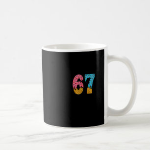67 Number Six Seven Alpha Slang Ice Cream Drip Fun Coffee Mug