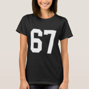 67 Number Sixty-seven Team Sports Graphic Matching T-Shirt