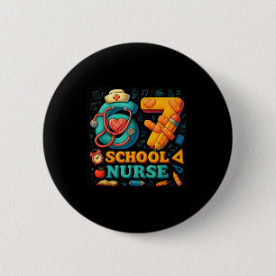 67 Nurse Days Funny Medical Back To School  2 Inch Round Button