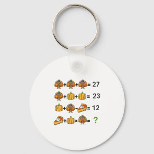 67 Order Operation Math Teacher Thanksgiving Turke Keychain