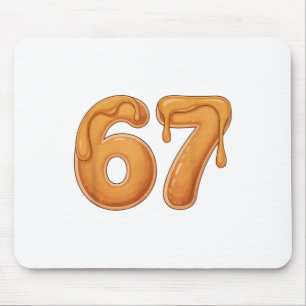 67 Pancake Meme Funny Six Seven Slang  Mouse Pad