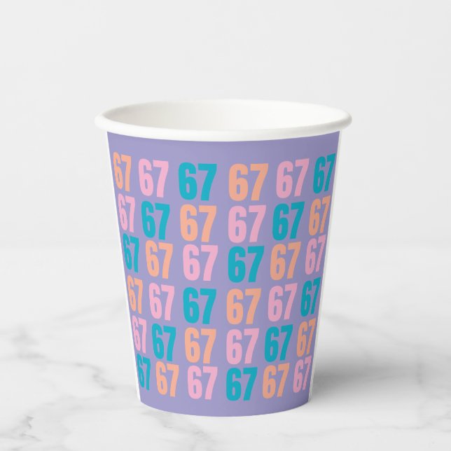 67 Paper Party Cups (Front)