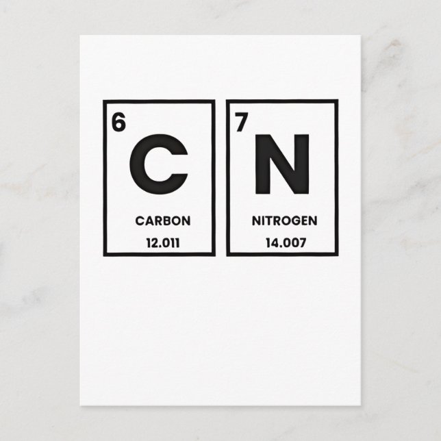67 Periodic Table Element Chemistry Mason Meme  Invitation Postcard (Front)