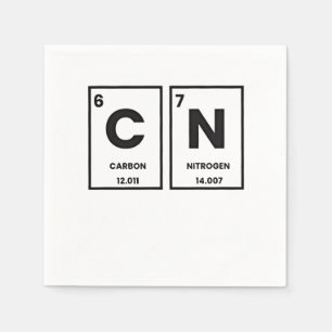 67 Periodic Table Element Chemistry Mason Meme Napkin