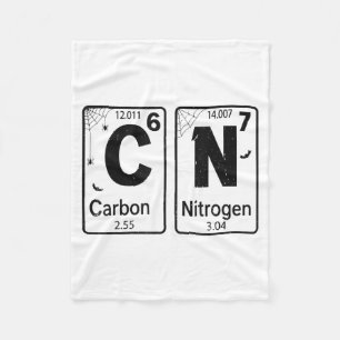 67 Periodic Table Halloween Costume Mad Scientist Fleece Blanket