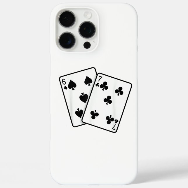 67 Playing Cards Meme Funny Six Seven Case-Mate iPhone Case (Back)