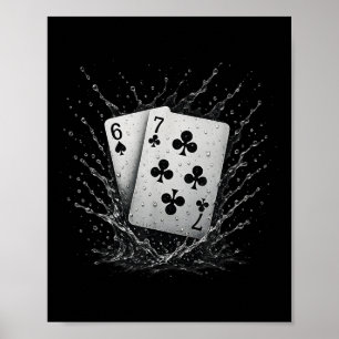 67 Playing Cards Six Seven Meme Card Game Poker Ca Poster