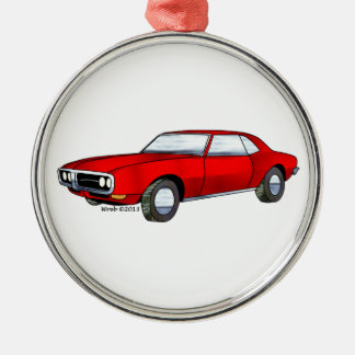 67 Pontiac Firebird Metal Ornament