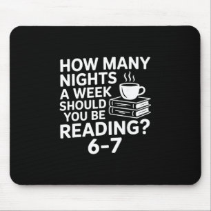 67 Reading Book Lover Funny Six Seven Meme Bookwor Mouse Pad
