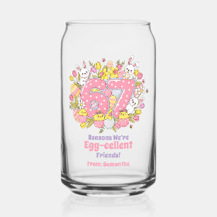 67 Reasons We’re Egg-cellent Friends! Easter Can Glass