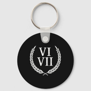 67 Roman Numerals Meme History Teacher Vintage Fun Keychain