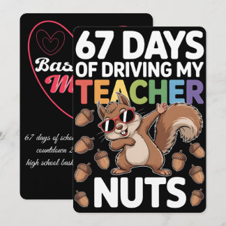 67 School Days, Basketball Mom Journey 2026 Holiday Card