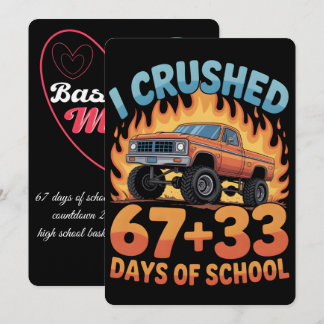 67 School Days, Basketball Mom Journey 2026 Holiday Card