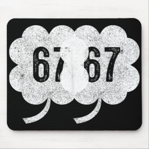 67 Shamrock Meme St Patrick’s Day Retro Green Luck Mouse Pad
