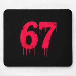 67 Shirt, 67 Meme Six Seven Men Teen Kids Funny Mouse Pad