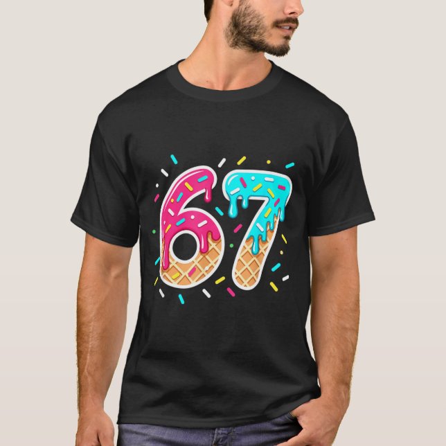 67 Shirt Baseball Lifestyle 101 Apparel Youth Drip (Front)