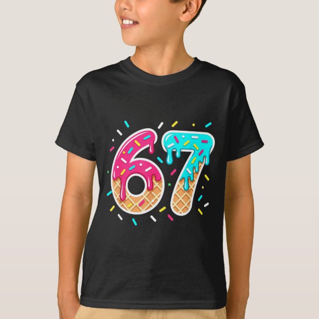 67 Shirt Baseball Lifestyle 101 Apparel Youth Drip (Front)