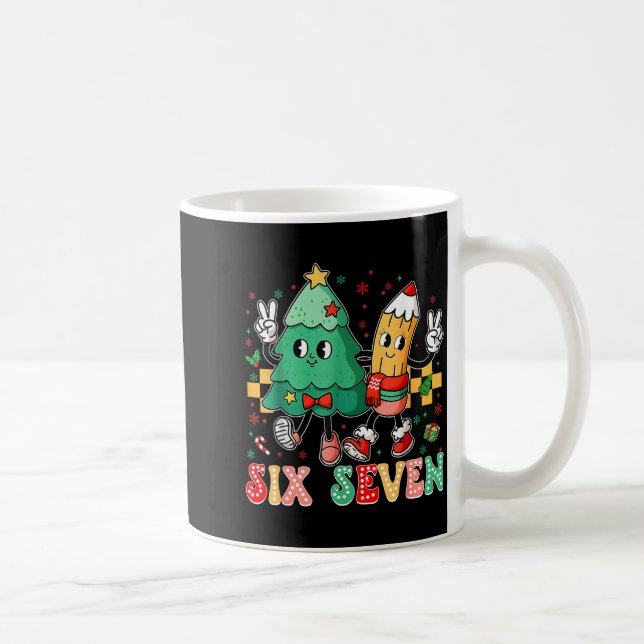 67 Shirt For Teachers 67 Meme Six Seven Christmas  Coffee Mug (Right)