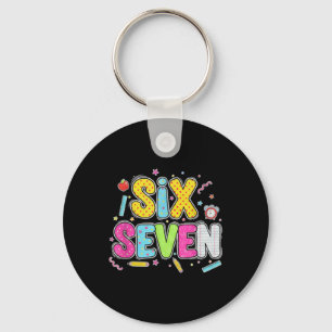 67 Shirt For Teachers 67 Meme Women Teacher Six Se Keychain