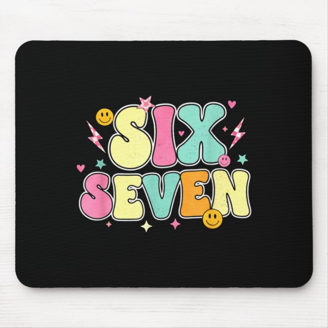 67 Shirt For Teachers 67 Meme Women Teacher Six Se Mouse Pad (Front)