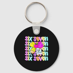 67 Shirt For Teachers 6 7 Meme Women Teacher Six S Keychain