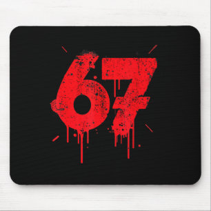 67 Shirt, Funny Shirts 67 Meme Six Seven Men Teen Mouse Pad