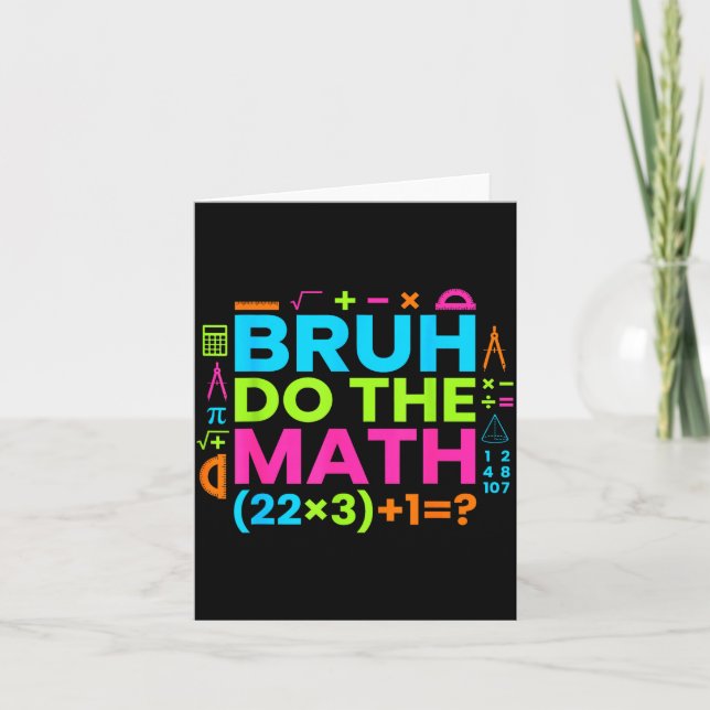 67 Shirt Six Seven Meme 6-7 Boys Kids Girls Bruh D Card (Front)