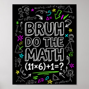 67 Shirt Six Seven Meme 6-7 Boys Kids Girls Bruh D Poster