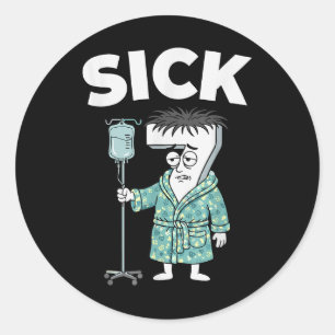 67 Sick Seven Six 6 7 Meme Classic Round Sticker
