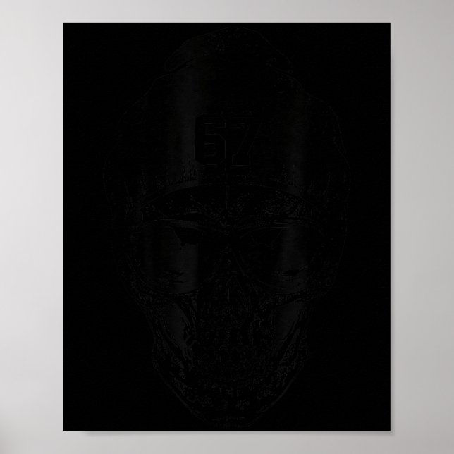 67 Six Seven 67 Meme Funny Distressed 67 Number Sr Poster (Front)