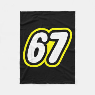 67 Six Seven 6 7 Boys Girls Kids Teens Tee  Fleece Blanket