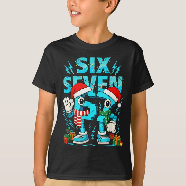 67 Six Seven 6-7 - Funny Italian Brainrot Kids Gam T-Shirt (Front)