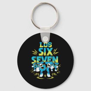 67 Six Seven 6-7 - Funny Steal Brainrot Kids Gamin Keychain