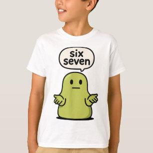 67 Six Seven 6-7 Green Blob Slime - Funny Kids Bra T-Shirt