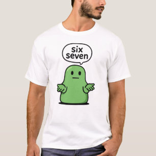 67 Six Seven 6-7 Green Blob Slime - Funny Kids Bra T-Shirt