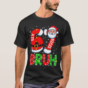 67 Six Seven 6 7 Mème Drôle de Père Noël T-shirt d
