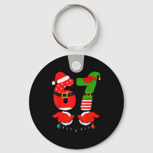 67 Six Seven 6 7 Meme E Couple Christmas Matching  Keychain