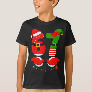 67 Six Seven 6 7 Meme E Couple Christmas Matching  T-Shirt