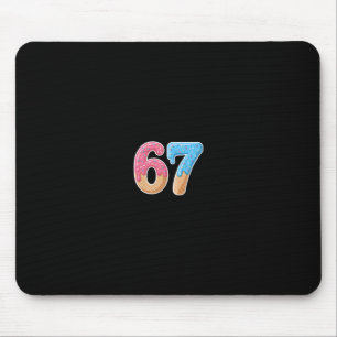 67 Six Seven 6 7 Meme Ice Cream Drip Front And Byc Mouse Pad
