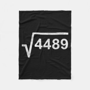 67 Six Seven 6-7 Meme Square Root 4489 Slang Math Fleece Blanket